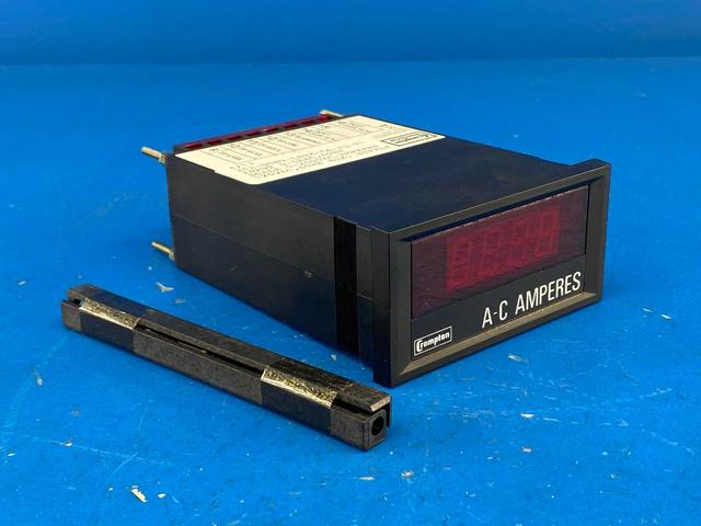Crompton 262-DGBU-LSTM-C6-PQ-61 Digital Panel Meter 0–5A Input 0–2000A Scale 120V 60Hz