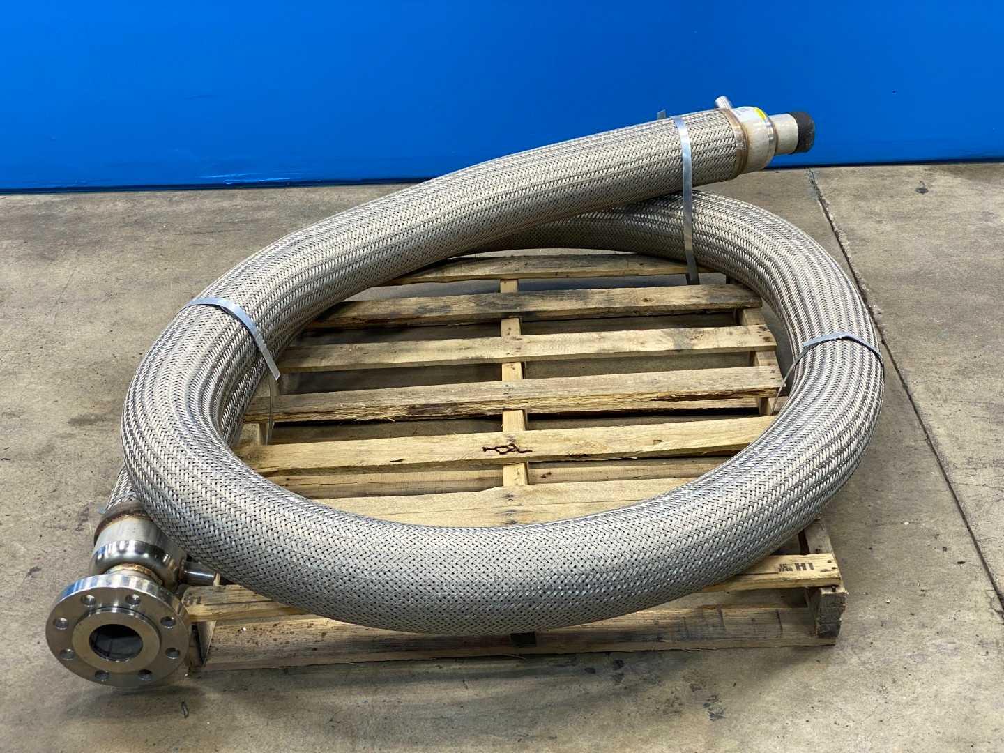 Fmx Custom Fabrication 69DE CUSTOM HOSE, 3" X 20' L, STEAM JACKET, 316SS 8 Bolt Flange Connection / Camlock Coupling