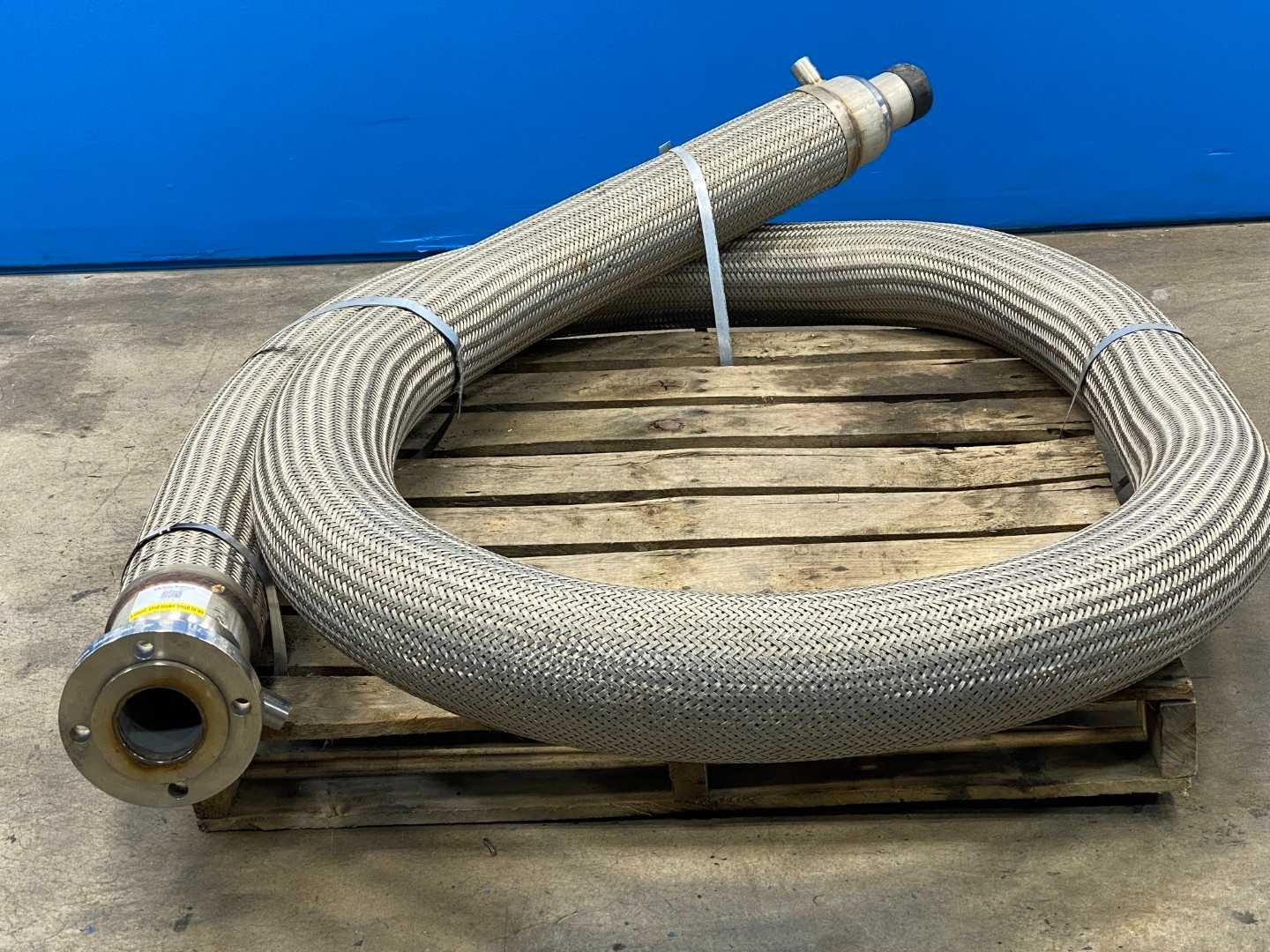 Fmx Custom Fabrication 69DE HOSE 2, 3" X 20' L, STEAM JACKET, 316SS Bolted Flange Connection / Camlock Coupling