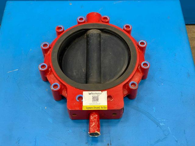 Media Valve 3100-403-130 Butterfly Valve, 10" WCB, 150 CWP Carbon Steel Body and Disc Chlorinated Polyethylene Liner