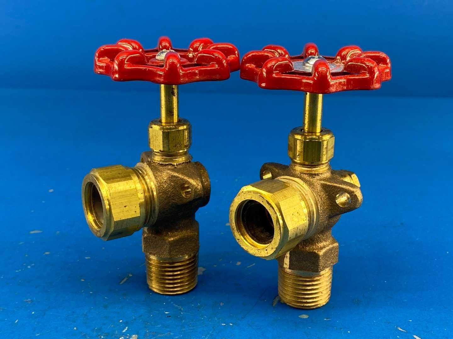 Ernst Flow Industries EFI 581-1L Bronze Hand Wheel Water Gauge Valve Set, 1/2" NPT