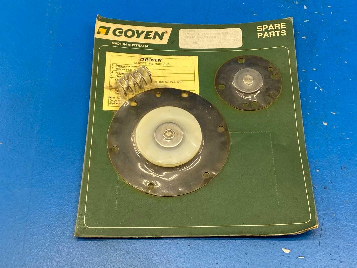 Goyen K4000 (M1182) Diaphragm Repair Kit RCA40 Valves, Nylon Seat