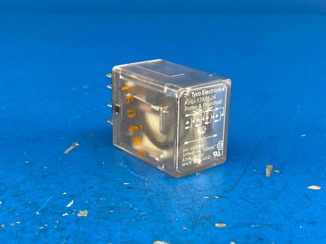 Potter & Brumfield KHU-17A11-24 Relay, 4PDT, 24 VAC coil