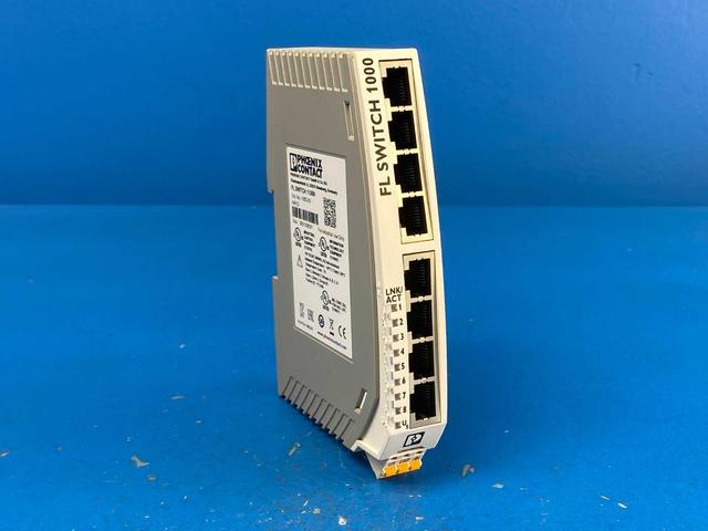 Phoenix Contact FL SWITCH 1108N Ethernet Switch 8-Port 1085243 24V DC/AC 50/60Hz 452 mA Max HW:02, V/C: 03
