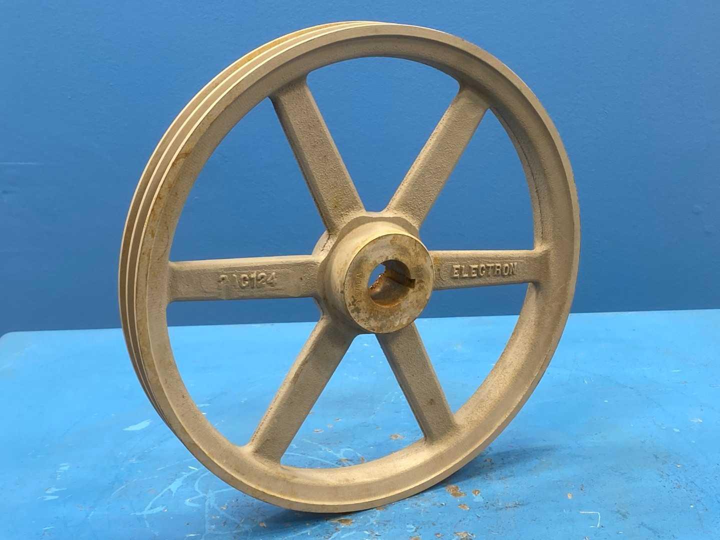 Electron 2AC124 2-Groove V-Belt Sheave, 1-3/16" Bore