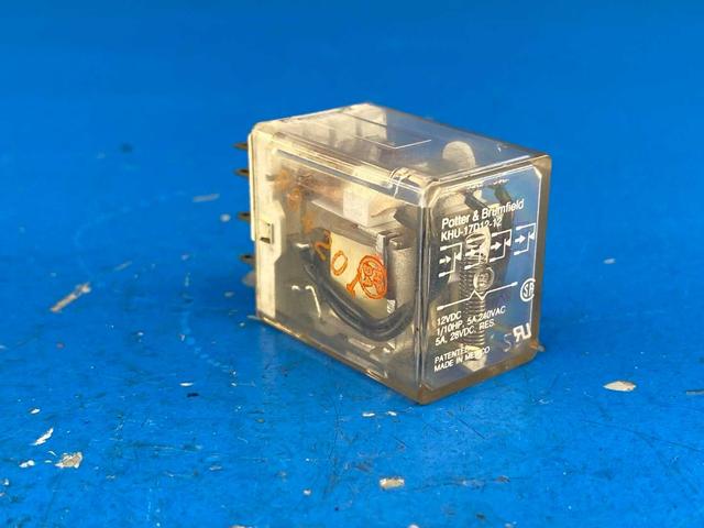 Potter & Brumfield KHU-17D12-12 4PDT Power Relay 5A 12VDC 1/10HP Coil AgCdO
