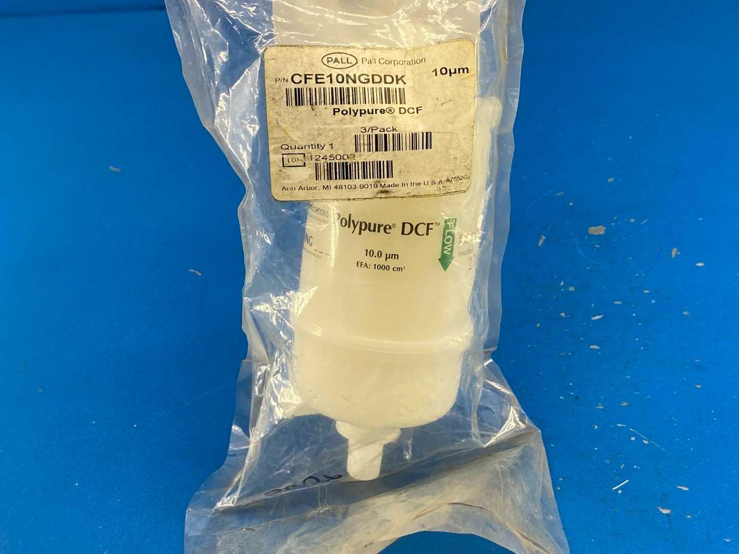 Pall CFE10NGDDK Polypure DCF 10 Micron Filter Capsule, 1000 cm2 EFA, 3/Pack