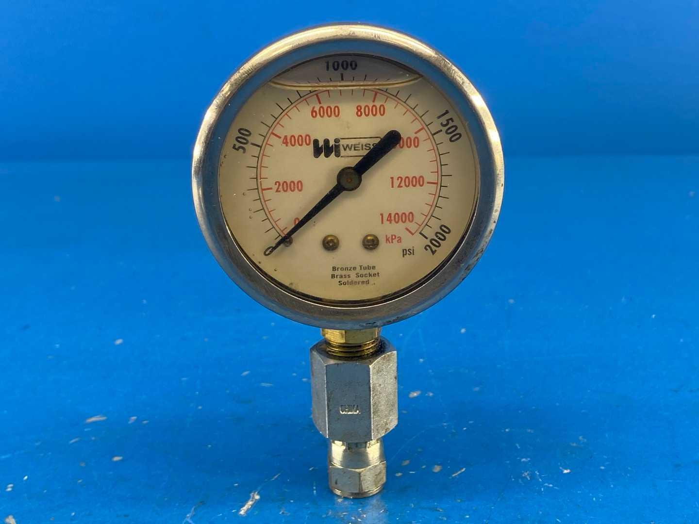 Weiss Instruments LF251-2000-4L, 2000 MAX PSI / 14000 MAXkPa Gauge
