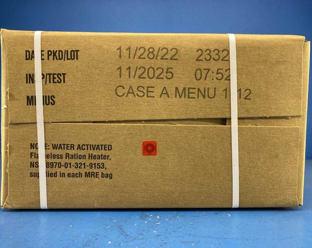 11.25 MRE Case (24 Pack 2 Cases) U.S. Military Genuine Ready to Eat Meals Case A and B