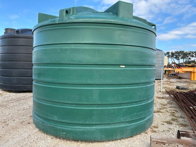 7000 Gallon Flat Bottom Storage Tank - Dark Green