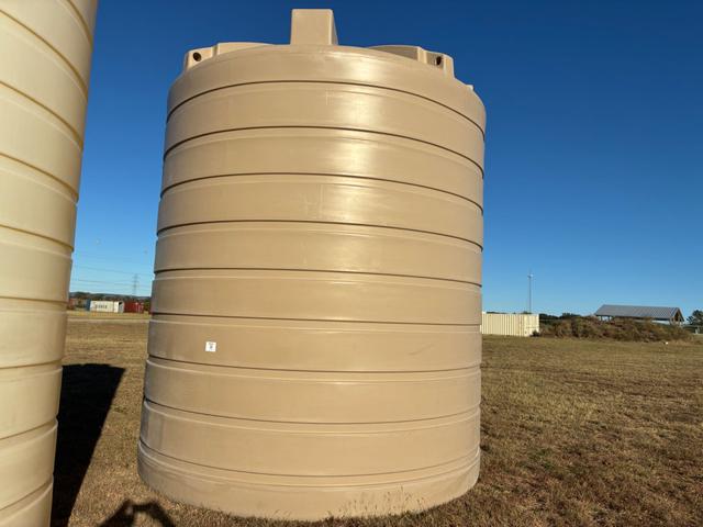 10,000 Gallon Flat Bottom Storage Tank - Beige