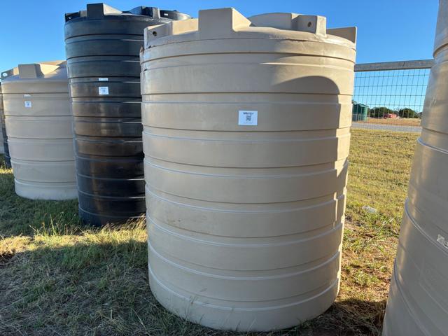 870 Gallon Flat Bottom Storage Tank - Tan