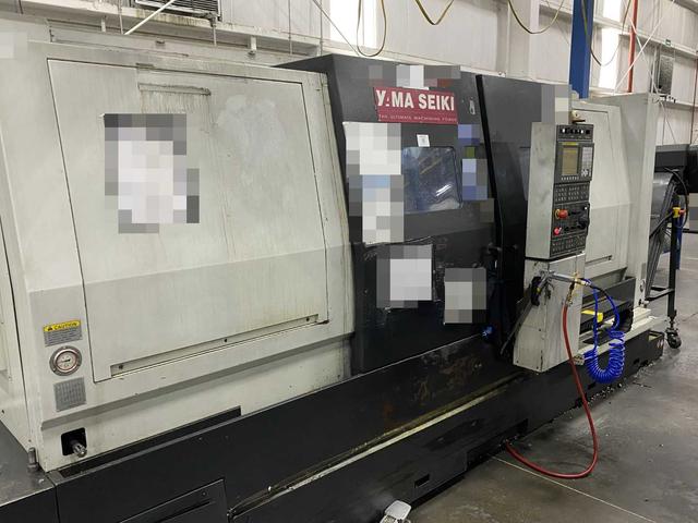 Yama Seiki GS-4000L CNC Horizontal Turning Center Fanuc 0i-TD, 18,086 Hours, 2010, 18" Chuck, 30.31" Swing, 24.41" Turn Dia, 32.2" Length, 30/37 kW, 12-Station Drum Turret