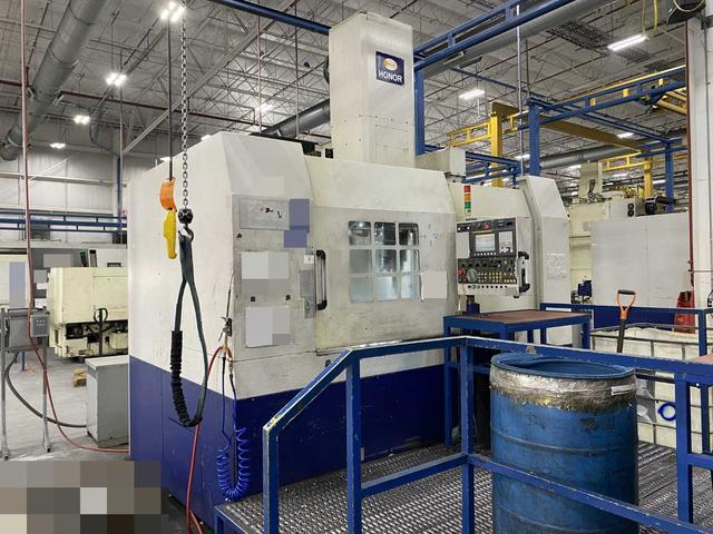 Honor Seiki VL-86C CNC Vertical Turning Center Fanuc 0i-TD, 24,314 Hours, 2012, 31.5" Table, 37.4" Swing, 37.4" Turn Dia, 25.6" Turn Height, 12-Station Turret, 40 kVA