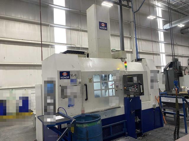 Honor Seiki VL-86C CNC Vertical Turning Center Fanuc 0i-TF, 17,408 Hours, 2016, 32" Table, 37.4" Swing, 37.4" Turn Dia, 25.5" Turn Height, 12-Station Turret, 70 kVA