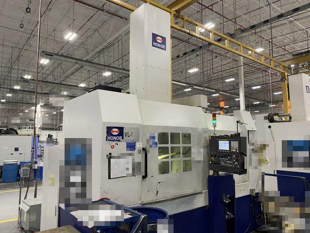 Honor Seiki VL-86C CNC Vertical Turning Center Fanuc 0i-TF, 17,170 Hours, 2016, 32" Table, 37.4" Swing, 37.4" Turn Dia, 25.5" Turn Height, 12-Station Turret, 70 kVA