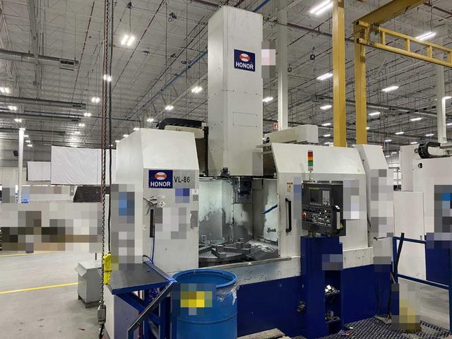 Honor Seiki VL-86C CNC Vertical Turning Center Fanuc 0i-TF, 17,362 Hours, 2016, 32" Table, 37.4" Swing, 37.4" Turn Dia, 25.5" Turn Height, 12-Station Turret, 70 kVA