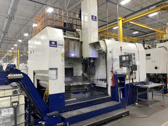 Honor Seiki VL-160CM 2015 CNC VTL Vertical Turning Center, Fanuc 0i-TF, C-Axis, Live Tooling, 78.7" Swing, 63" Table, 16-ATC, 19,759 Hours