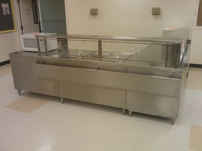 Small A La Carte Hot Buffet Serving Line – Stainless Steel Food Warmer Station