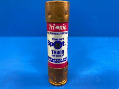 Mersen TR40R 40 Amp Ferraz Shawmut / Tri-Onic Smart Spot Fuse 250VAC