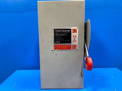 Eaton DH361UGK 30 Amp Heavy Duty Safety Switch Cutler Hammer 600V 3-Pole Type 1 Enclosure