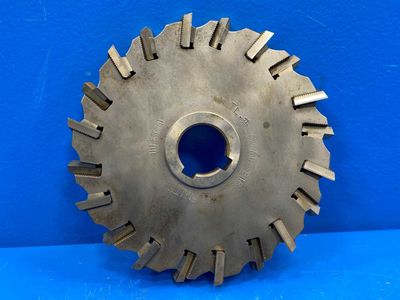 Valenite 1-3/4 Hole x 9" Diameter x 1" Thick x 20 Teeth Staggered Tooth Cutter - /4" Arbor, 9" , 1" , 20 - Precision Cutting Tool