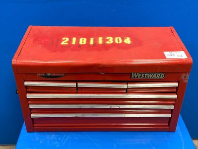 Westward Large Red Toolbox (The top is locked) (The is locked)