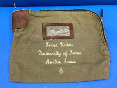 Rifkin Safety SacX Vintage University of Texas Bank Bag w/ Arcolock 11"x9" (Gray)
