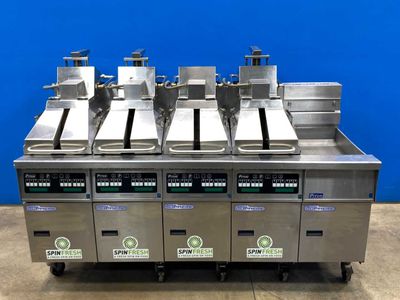 Pitco SSH55 Solstice Supreme 5-Bay Fryer with -SS | Advanced Fryer w/ Computer Controls