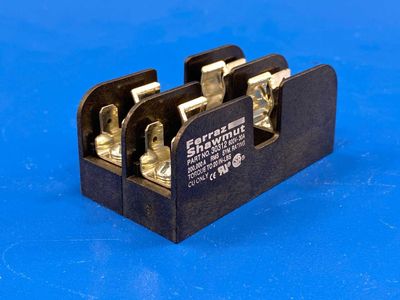 Mersen 30312 30 Amp Midget Fuse Block 600V 2-Pole Screw Mount Industrial
