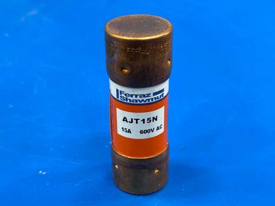 Mersen AJT15N 15 Amp Class J Time-Delay Fuse 600VAC 400VDC Amp-Trap 2000 Industrial
