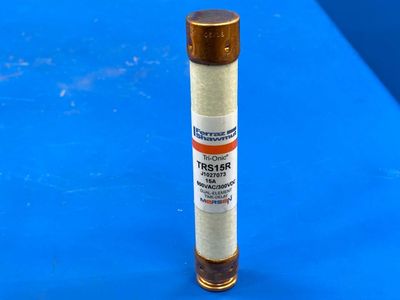 Mersen TRS15R 15 Amp Ferraz Shawmut / Tri-Onic Dual-Element Time Delay Fuse 600VAC 300VDC