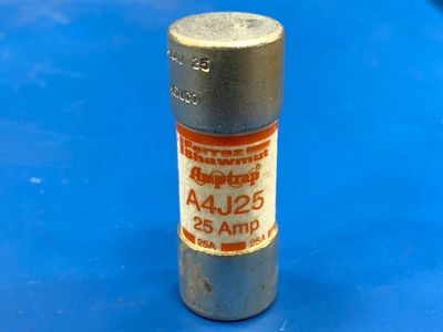 Mersen A4J25 25 Amp Class J Fast-Acting Fuse 600VAC 300VDC Amp-Trap Industrial