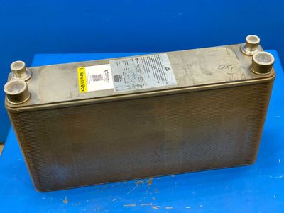 Onda S.p.A. S82 H-120 Brazed Plate Heat Exchanger 1.78/1.81gal (Approximately 6.0 tons) 653 PSI All Refrigerants Except Ammonia