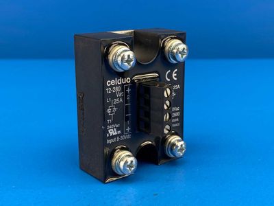 Celduc SCB942600 Double Solid-State Relay (SSR) 12-280VAC, Input 8-30VDC, 25A