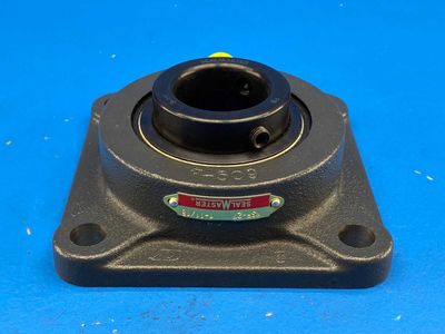 SealMaster MSF-27 Seal Master, Flange-Mount Ball Bearing Unit, 1-11/16" bore / 4-bolt flange / set screw locking