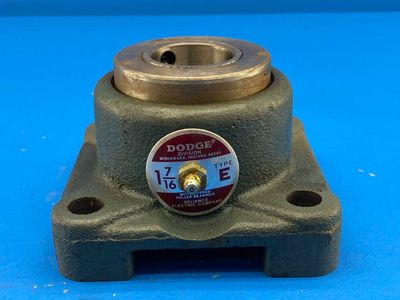 Dodge F4B-E-107R 059062, Type E-Xtra Flange Bearing Unit, 1-7/16" bore / 4-bolt base / tapered roller bearing