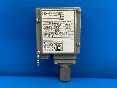 Square D 9012GCW-1 4,4X 13 ENCL Industrial Pressure Switch 500.00 psi