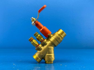 Nexus Valve, Inc. UM+075LS-050M-005-N-E 3/4"LS x 1/2"M 0.5GPM Automatic Flow Control Ball Valve UltraMatic Series 600WOG PN40