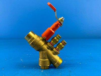 Nexus Valve, Inc. UM-075LS-050M-015-E-L 3/4"LS x 1/2"M 1.5GPM Automatic Flow Control Ball Valve UltraMatic Series Low-Profile Handle 600WOG PN40