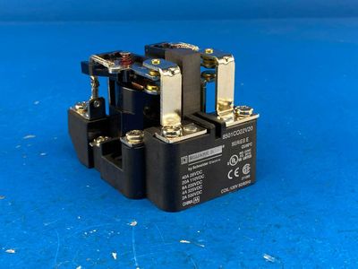 Square D 8501CO22V20 20 Amp Power Relay DPDT 110VDC Coil: 120V 50/60 Hz Series E
