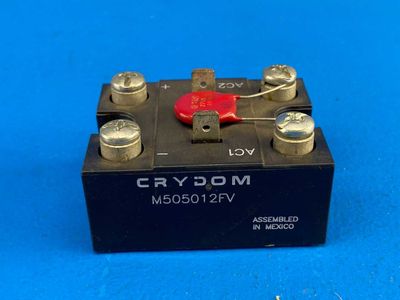 Crydom M505012FV Solid State Relay (SSR), 50A, 120-280VAC, Zero-Crossing, Module Power Diode
