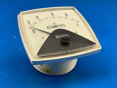 Crompton 016-02AA-LSSSS Kiloamperes, A-C Measurement, Single Phase, 1A Scale