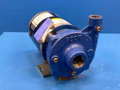 Scot Pump Model 128 123 1.25 x 1 3/4 HP 3500 RPM BN-Carb Seal with WEG 208-230/460V Motor