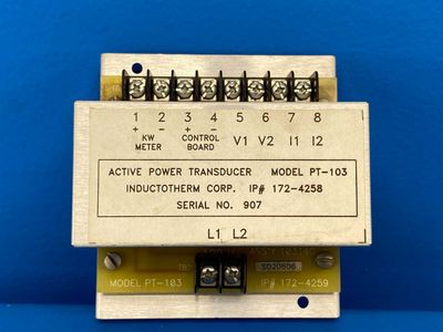 Inductotherm PT-103 Active Power Transducer IP# 172-4258