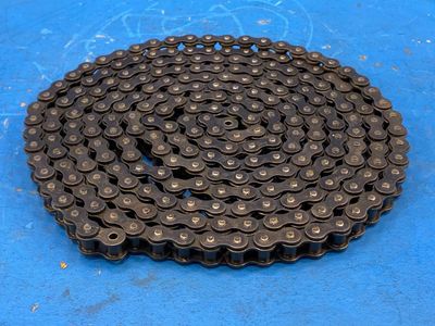 Morse 40R 10FT 127714 Roller Chain #40 / 1/2 in Pitch, Riveted, 1 Strand, Carbon Steel Material, 10 ft Length