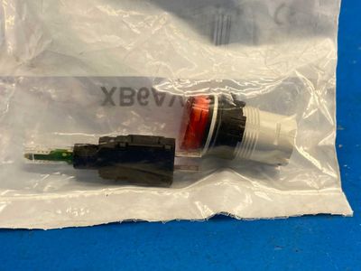 Telemecanique XB6AV4GB (43324) Harmony XB6 Complete Pilot Light Round Red Plastic 16mm Pushbutton