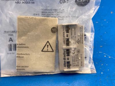 Allen-Bradley 140M-C-AF A20 140M-C-AFA20 2-NO Front-Mounted Auxiliary Contact Block 5A 250V Series A