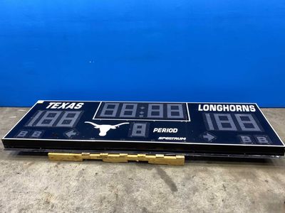 Spectrum GENUINE University of TEXAS LONGHORNS Scoreboard from Austin Campus 3 x 10 (Does not power on)