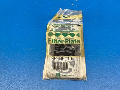 Green Diamond FS-1H Shade 11, 2"x 4-1/4" Filter Plate Heat Treated Glass